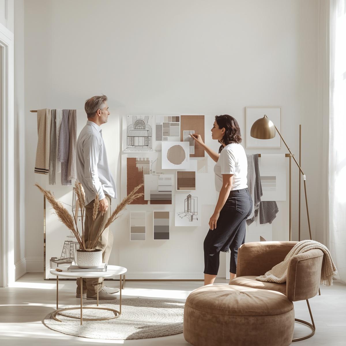 Consultation session exploring principles of colour and spatial composition at Thodmarettblox studio